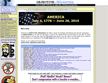 Tablet Screenshot of objectiveministries.org